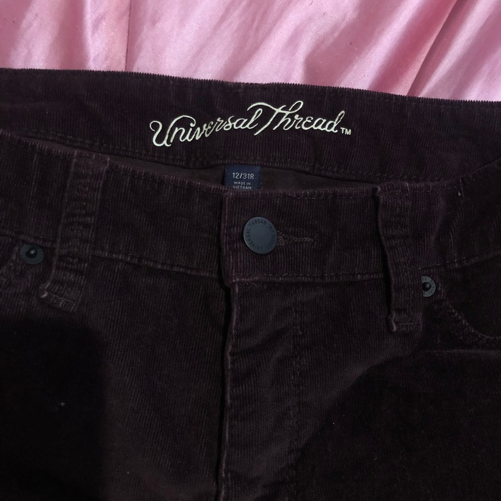 Burgundy Jeans